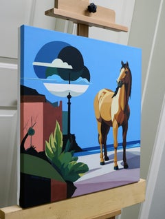 Island. Tan Horse, Original Painting