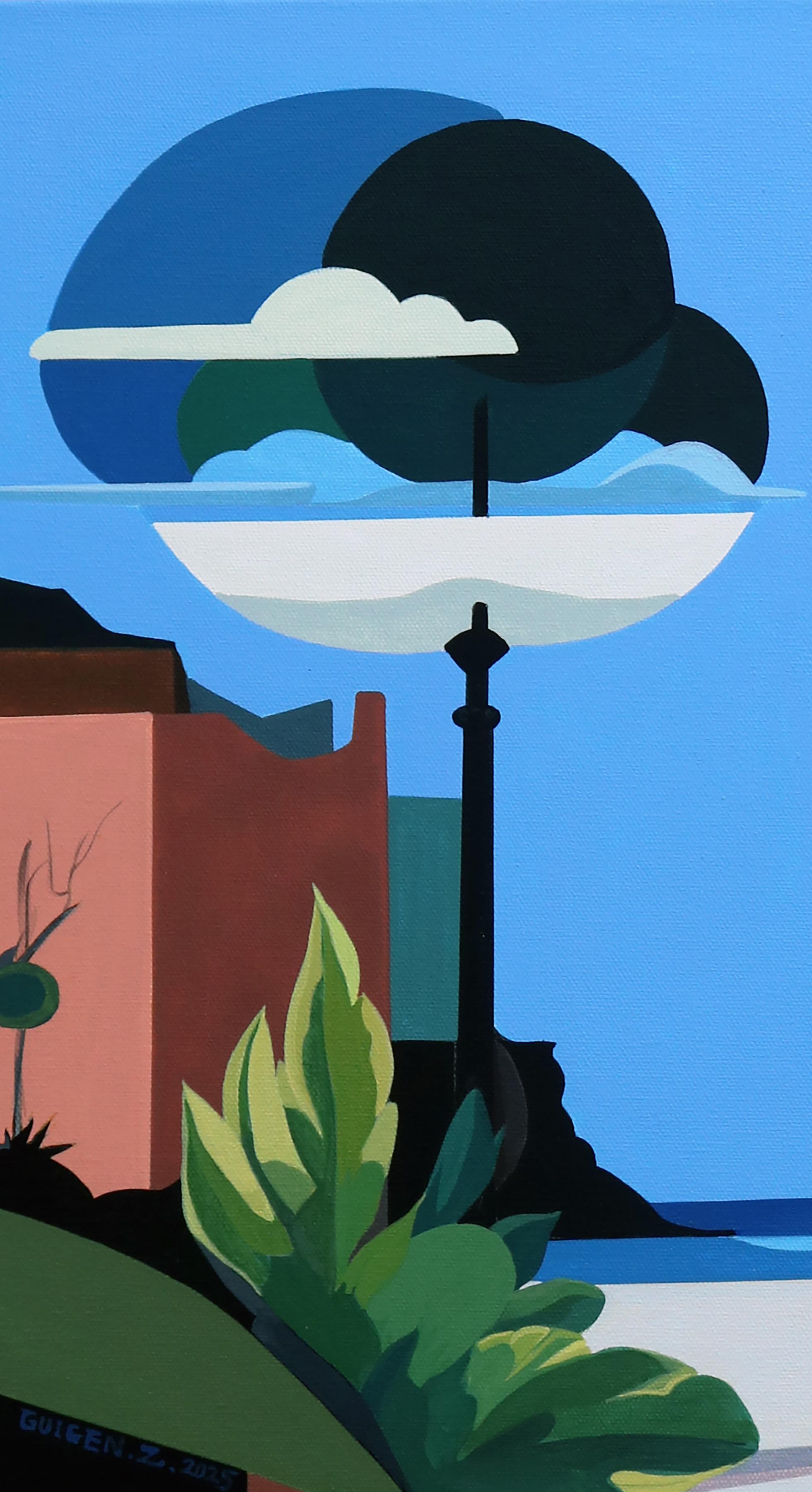 Insel. Braunes Pferd, Originalgemälde im Angebot 1