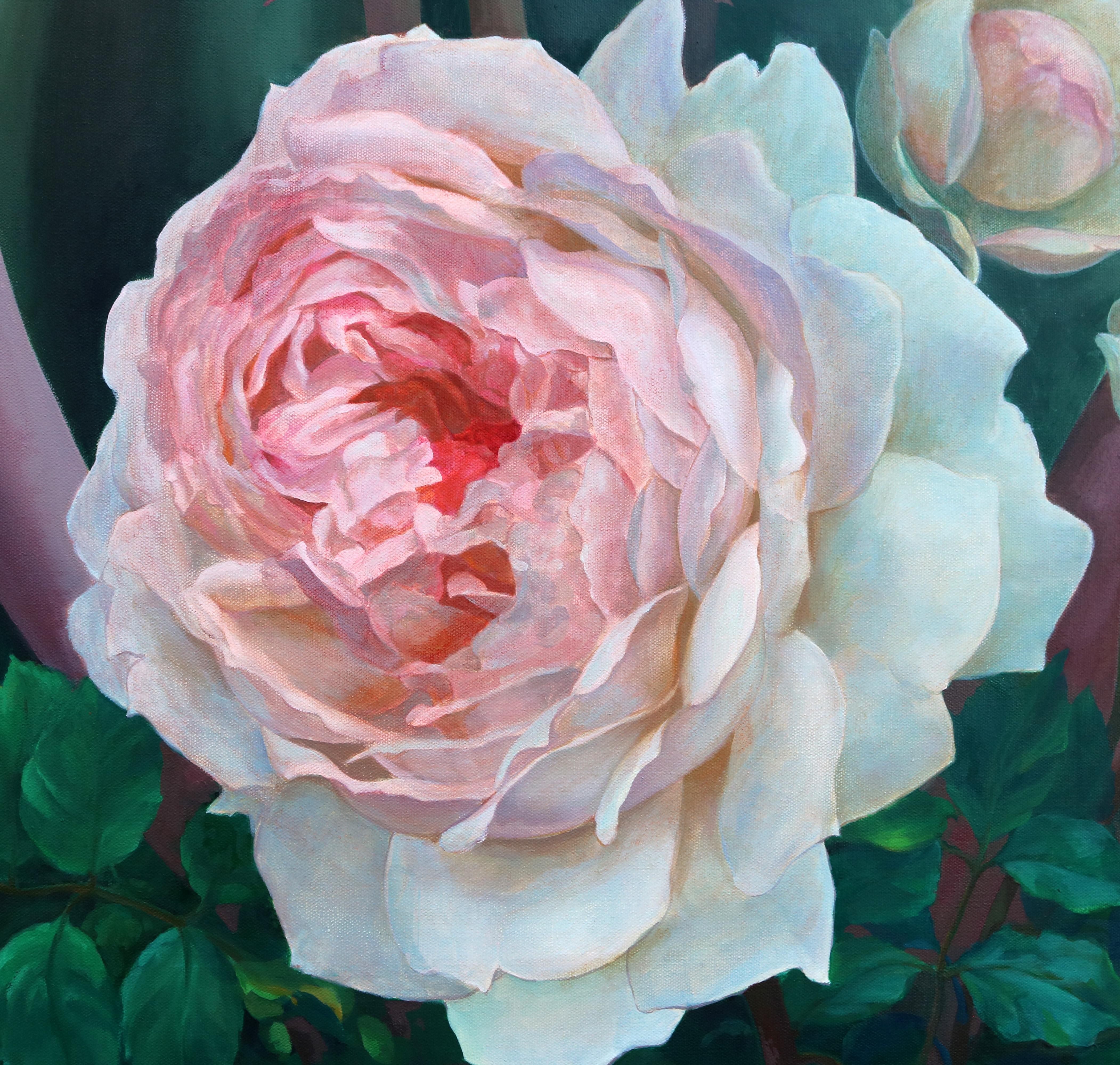 Rose e spine 3, Pittura a olio - Painting Realismo di Guigen Zha