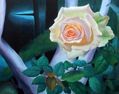Rose & Thorns n°1, peinture à l'huile