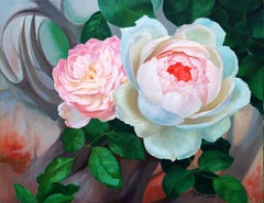 Rose & Thorns n°2, peinture à l'huile