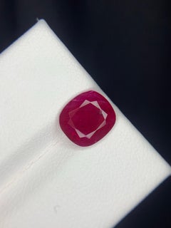 Guild Certified 2.44 Carat Untreated Loose Burmese Ruby Gemstone