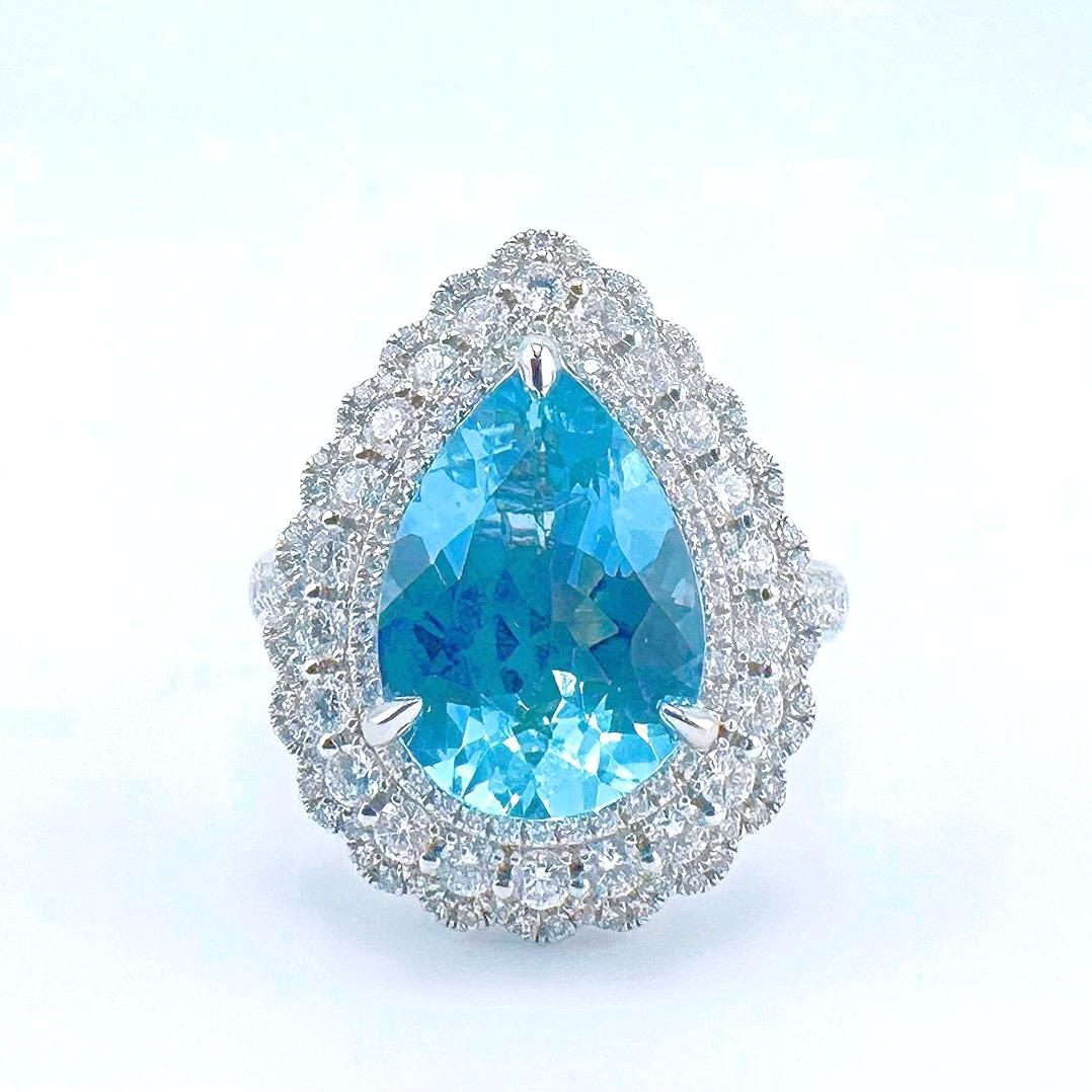 Guild zertifizierter 3,33 CT Santa Maria Blauer Aquamarin 18K Goldring mit Diamanten

1 Aquamarin - 3,33 CT
Super Santa Maria Blue / Guild Zertifizierung

Diamanten - 1.129 CT
18K Gold - 7,13 GM

Anhänger / Ring