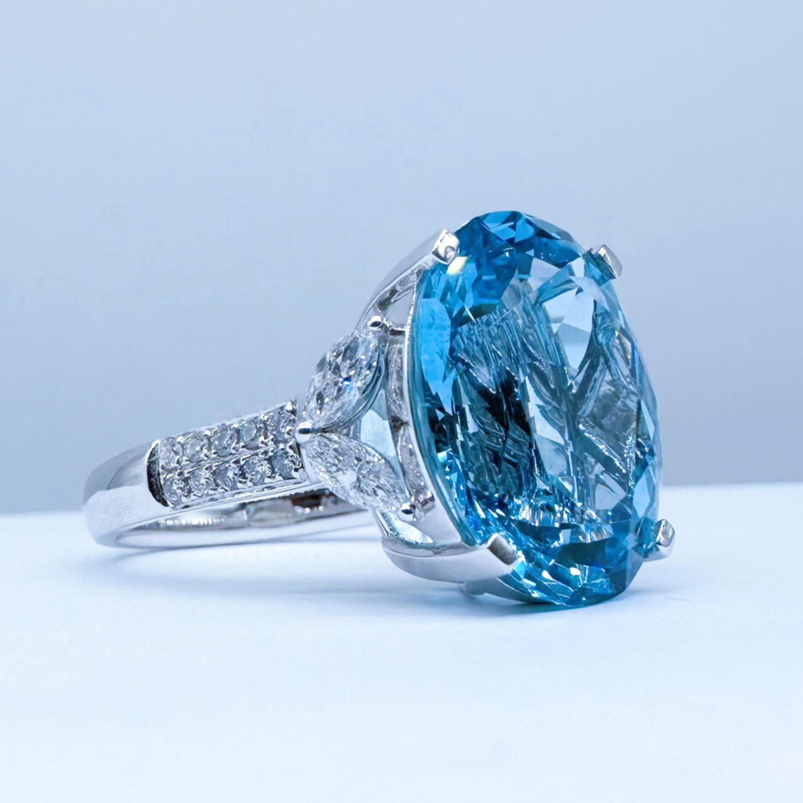 Bague en or 18K avec diamants certifiée par Guild 7,57 CT d'aigue-marine bleue Santa Maria

1 Aigue-marine - 7,57 CT
Diamants - 0,429 CT
Or 18K - 5.36 GM

Certifié par la Guild