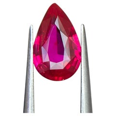 GUILD Certified Pigeon Blood Ruby 1.06 ct – Exceptional Pear-Cut