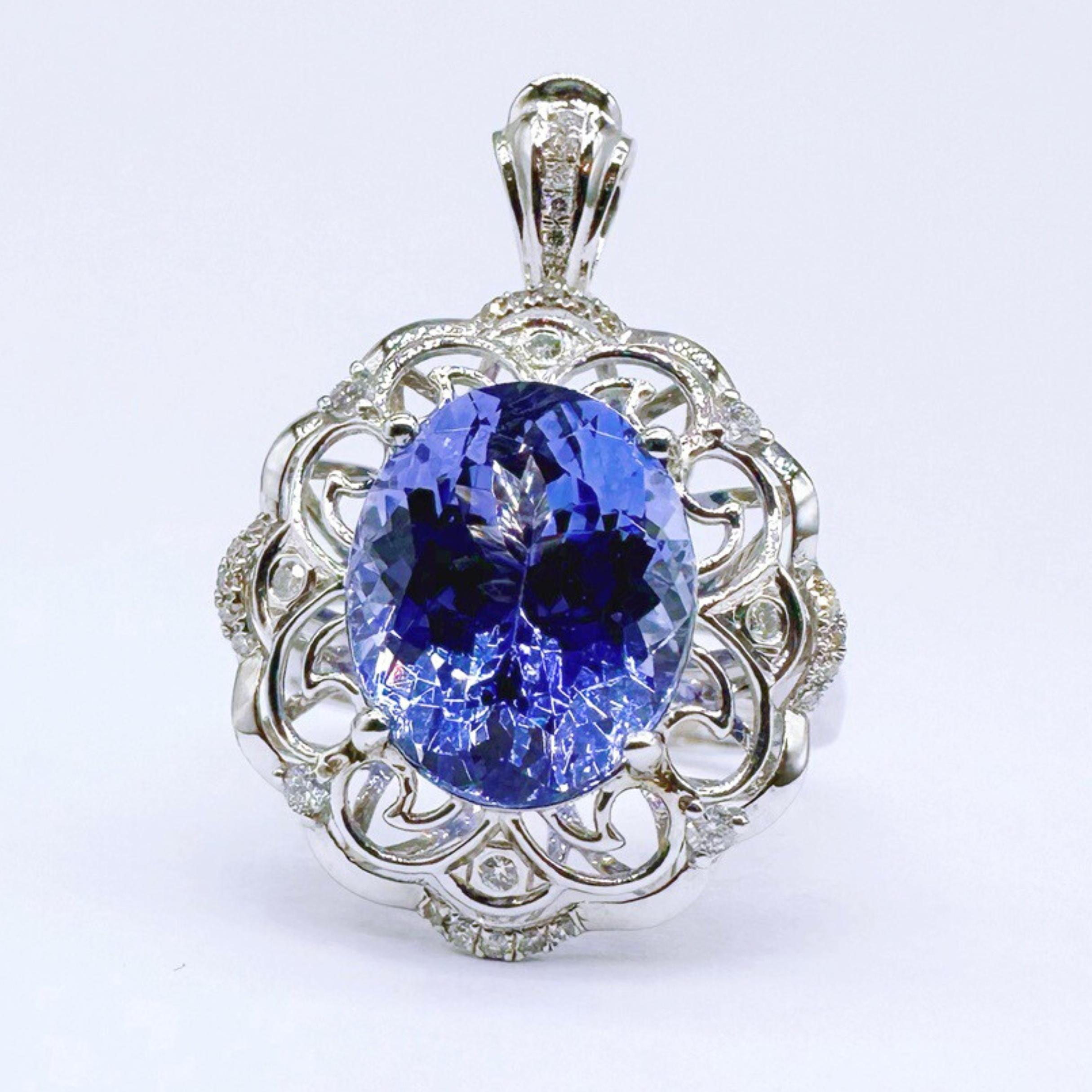 Guild Certified Tanzanite 18K White Gold Cocktail Ring with Diamonds

1 Tanzanite - 3.89 CT
Diamonds - 0.135 CT
18K White Gold - 3.27 GM

Guild Certified