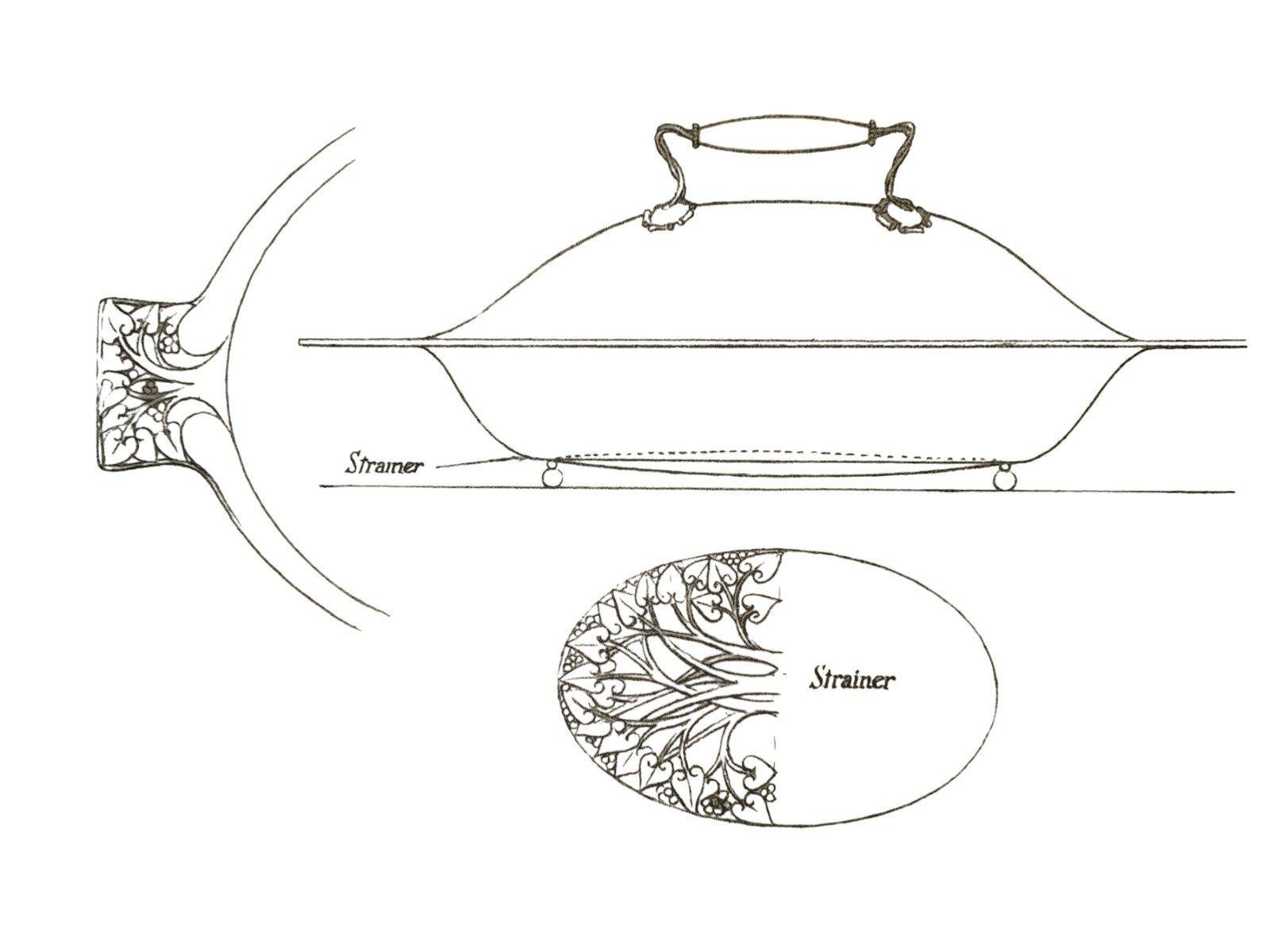 Guild of Handicraft, attri. Ein Paar versilberte Gemüseschalen. C. R. Ashbee (Handgefertigt) im Angebot