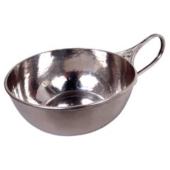 Guild of Handicraft English Sterling Silver Porringer with Loop Handle