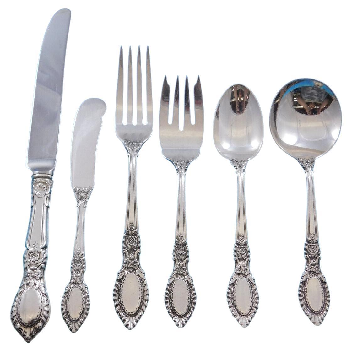 Guildhall by Reed and Barton Sterling Silver Flatware Set 12 Service 76 Pieces For Sale