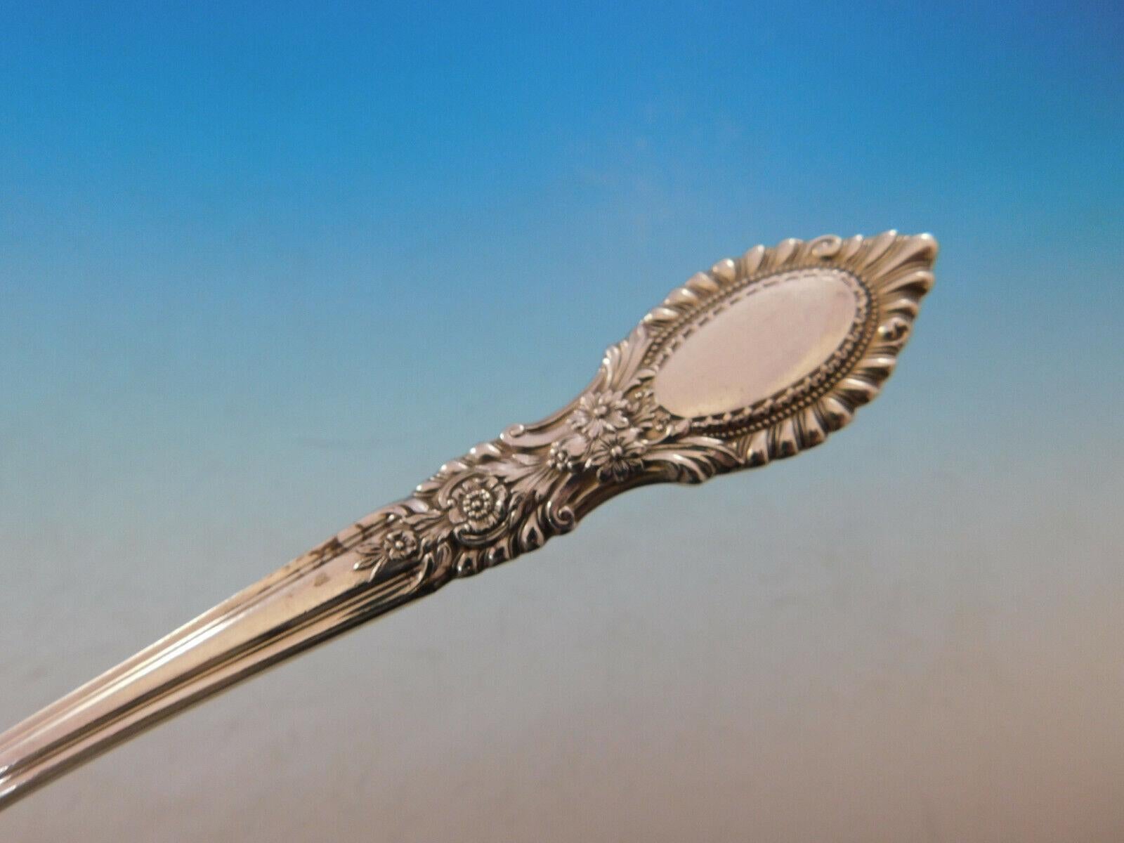 20th Century Guildhall by Reed & Barton Sterling Silver Flatware Set Service 74 pc Floral For Sale