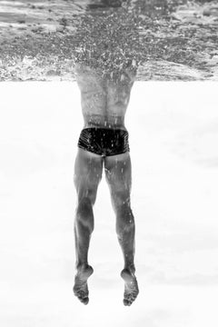 Cry me a river, Belem do Para. Male Nude swimmer. Limited edition B&W photograph