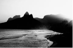 Lost In The Fog. Rio De Janeiro, Brazil. Landscape black and white photograph