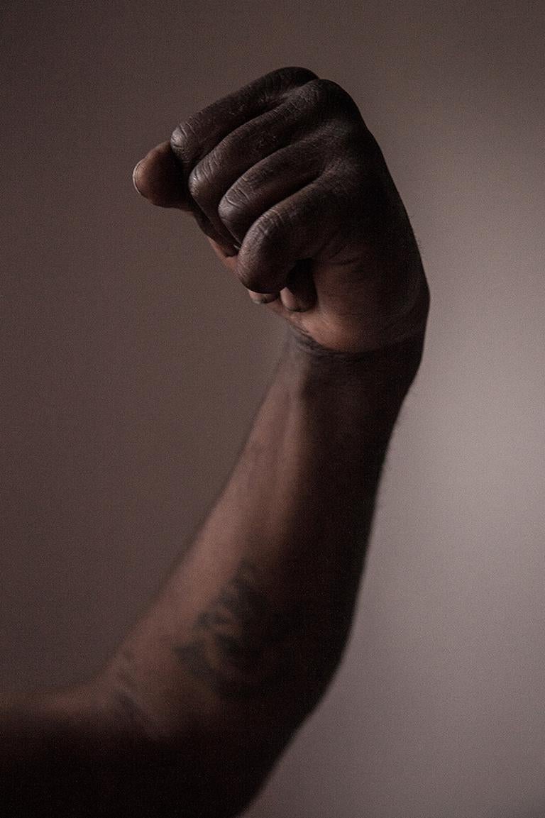 Manifesto IX. Manifesto Series. Man Arm Fist. Color  limited edition