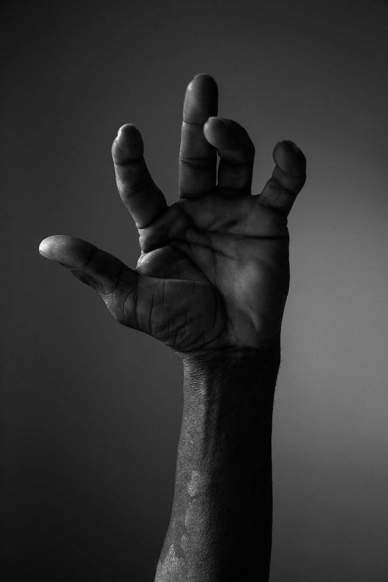 Manifesto VII. Male Arm Fist. Black and white limited edition photograph 