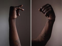 Manifesto VIII, and IX. The Manifesto Series. Male Arm Fist. Color Photographs