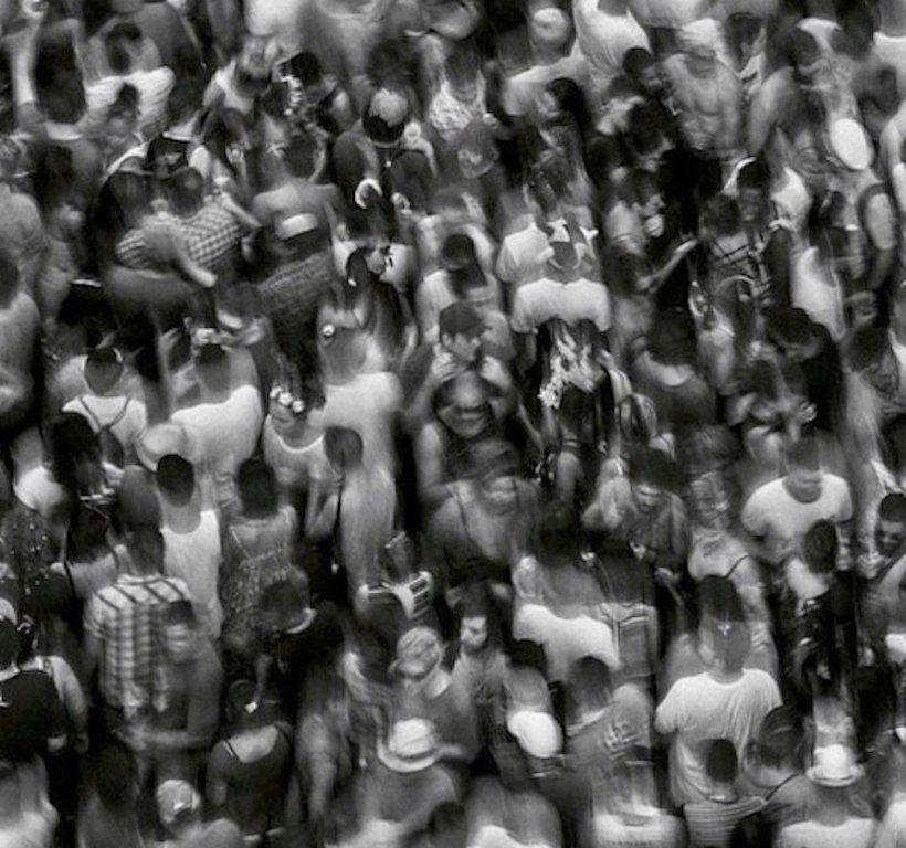 O Carnaval, Sao Paulo. Brazil. Figurative landscape black and white photograph - Contemporary Photograph by Guilherme Licurgo