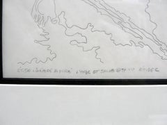 Etude Lineaire D. Dore L'Ange Et Jacob 1997 Etude C, Original Drawing, Signed