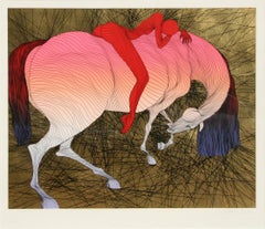 "Epuise II" Caballo y mujer jinete Impresión de Guillaume Azoulay