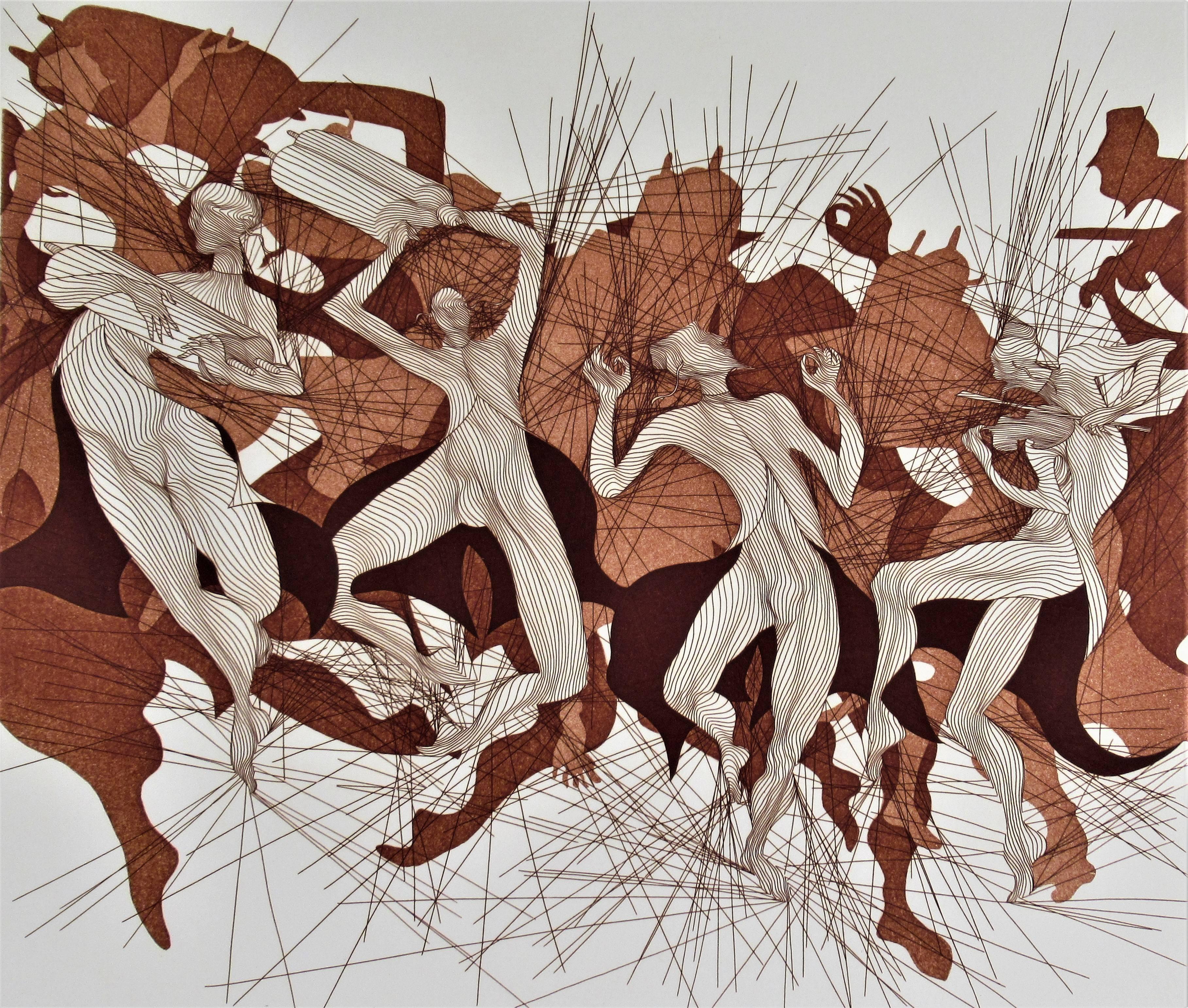 Die La Joie de la Thora – Print von Guillaume Azoulay