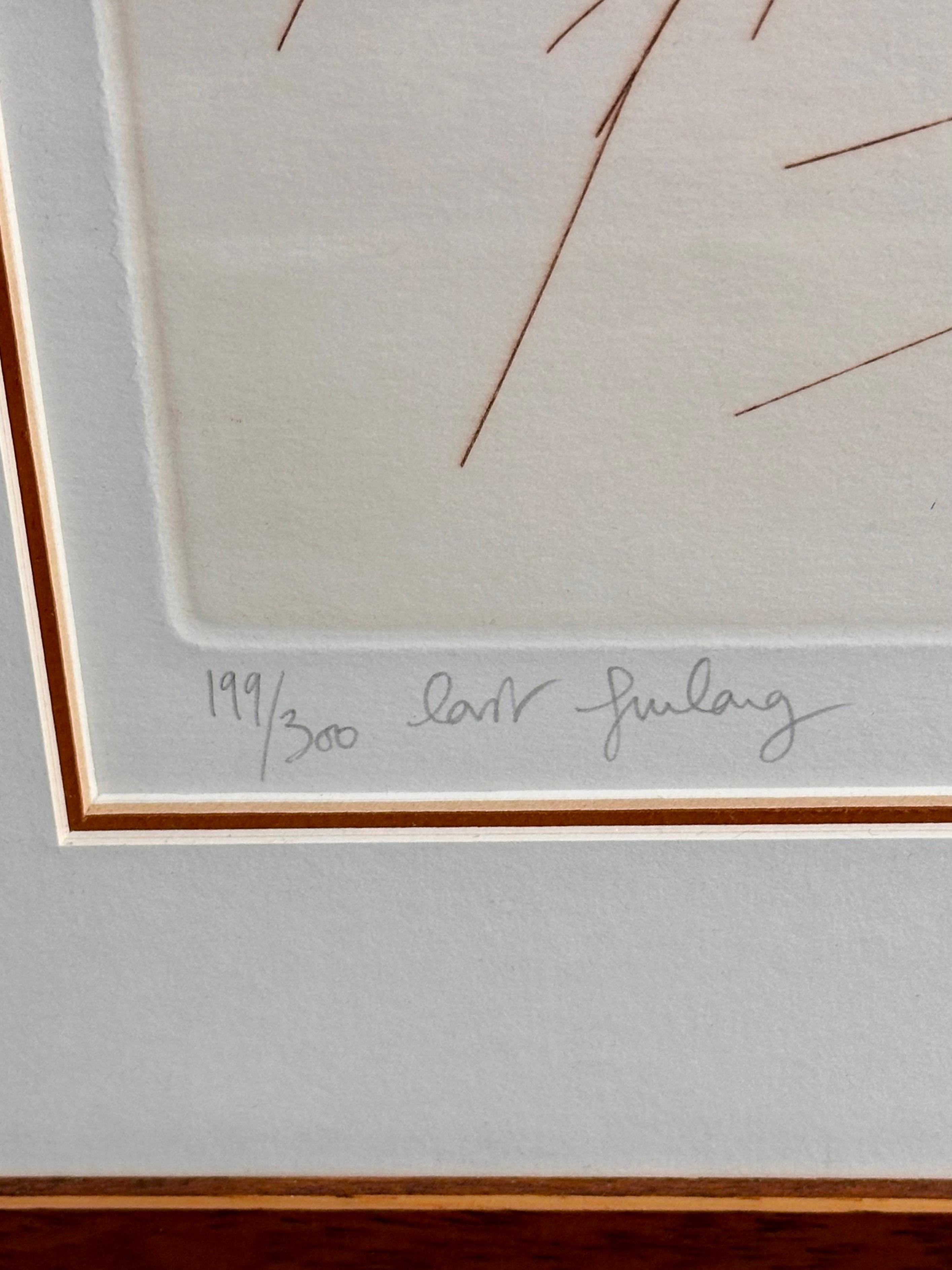 Guillaume Azoulay „The Last Furlong“ Handsignierte Radierung im Angebot 6