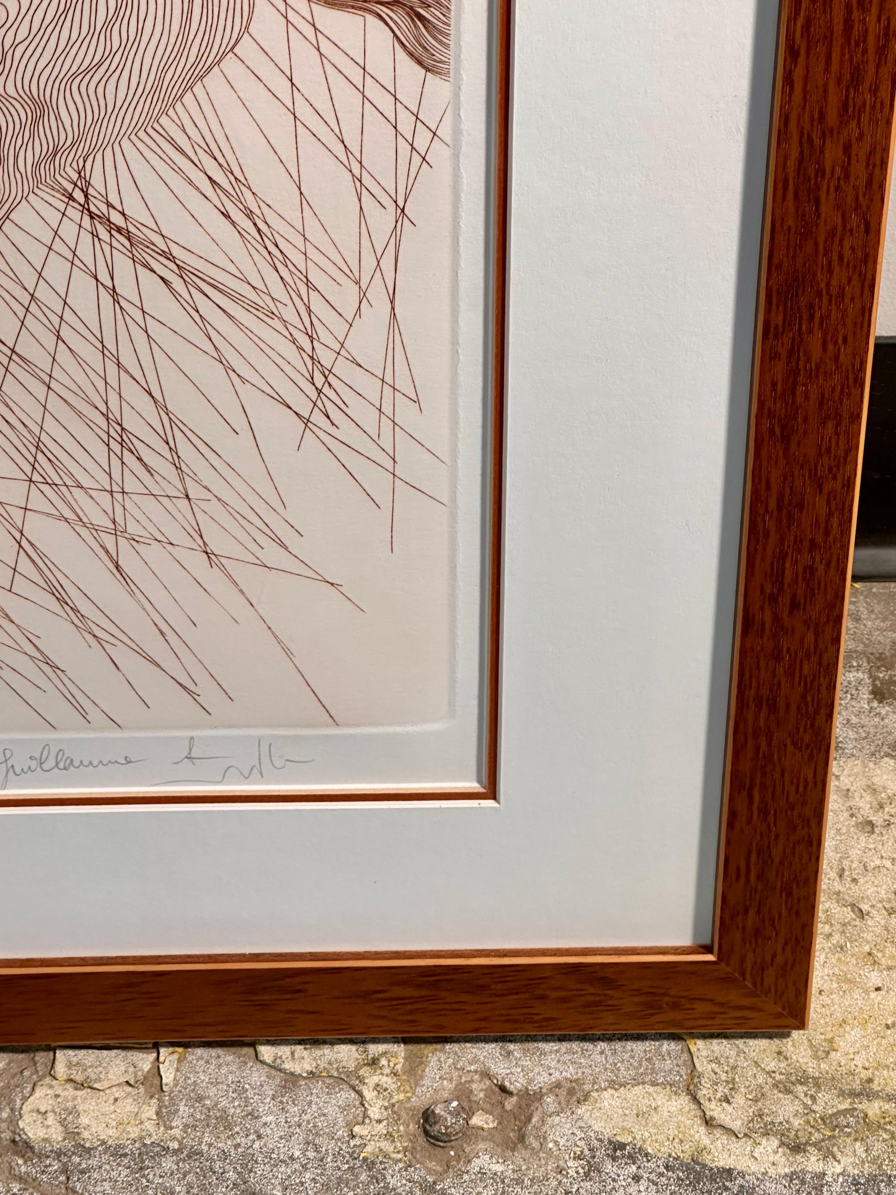 Guillaume Azoulay „The Last Furlong“ Handsignierte Radierung im Angebot 9