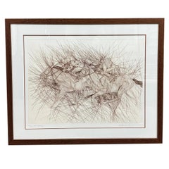 Gravure signée à la main « The Last Furlong » de Guillaume Azoulay