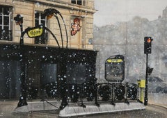 Angel de Guillaume Chansarel - Paysage urbain, ville de Paris, neige, métro