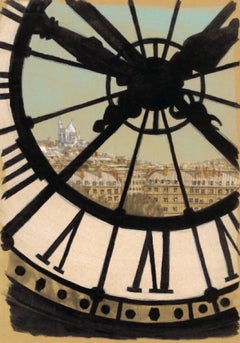 ArchiParís: El tiempo (Reloj de Orsay) de Guillaume Chansarel, Obra sobre papel, París