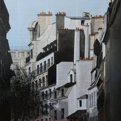 Bourse by Guillaume Chansarel - Urban Landscape painting, Paris