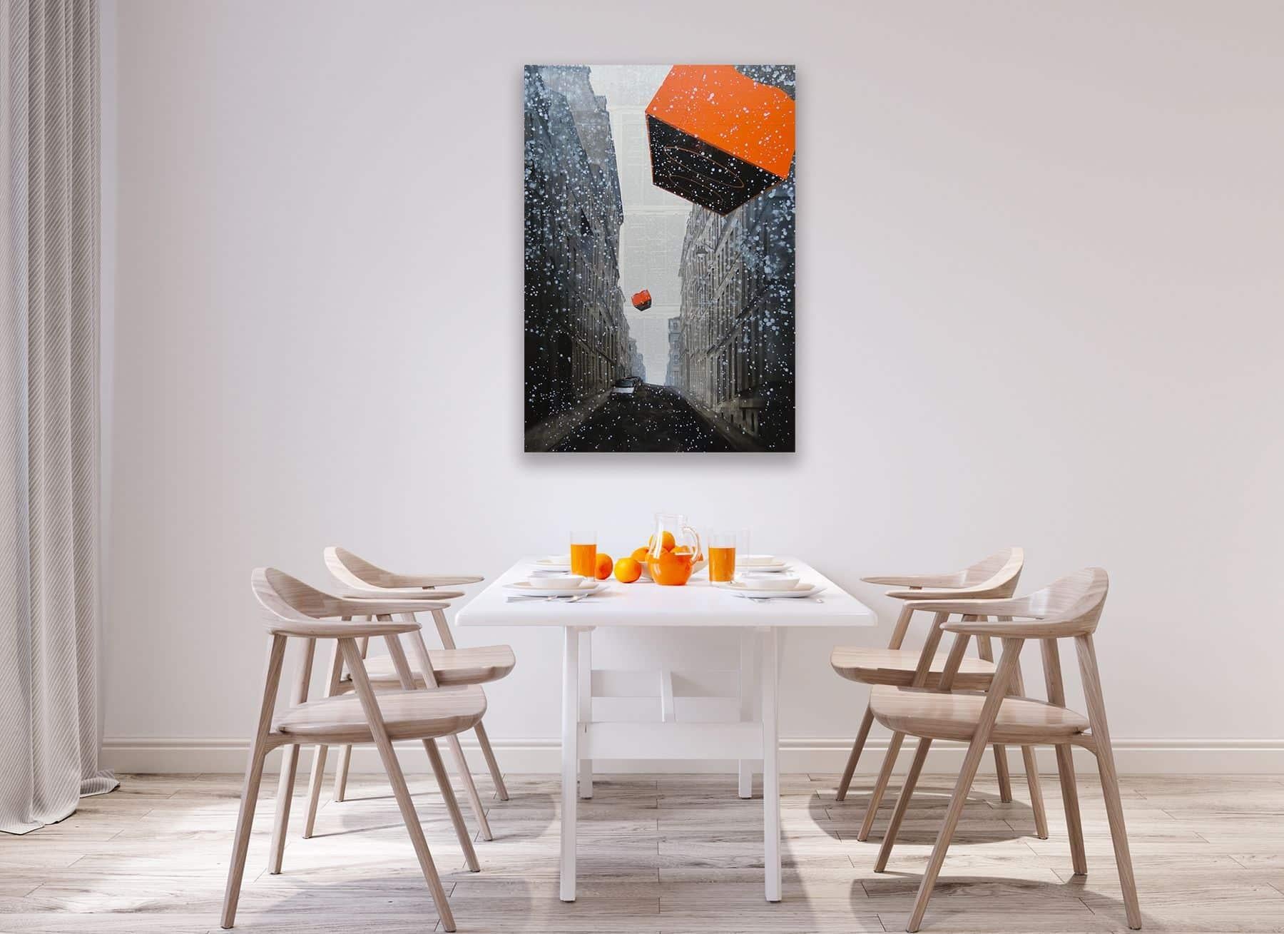 Epreuve de l'Irréel n°5/19 von Guillaume Chansarel - Städtische Landschaftsmalerei – Painting von Guillaume Chansarel (Guiyome)