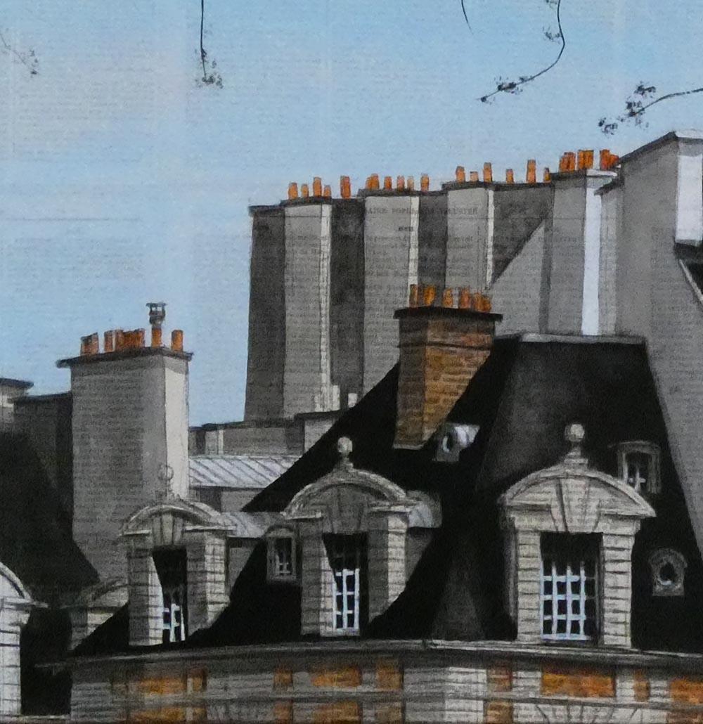 Epreuve de l'Irréel n°8/19 von Guillaume Chansarel- Städtische Landschaftsmalerei (Zeitgenössisch), Painting, von Guillaume Chansarel (Guiyome)