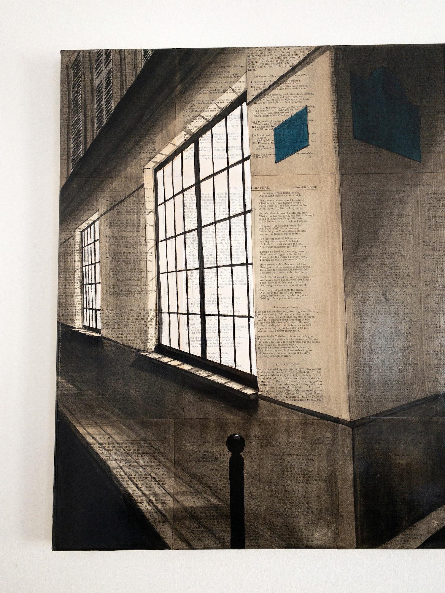 Furstemberg 1 de Guillaume Chansarel, peinture de paysage urbain, paysage urbain de Paris en vente 2
