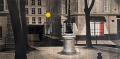 Furstemberg 2 by Guillaume Chansarel - Urban landscape painting, Paris cityscape