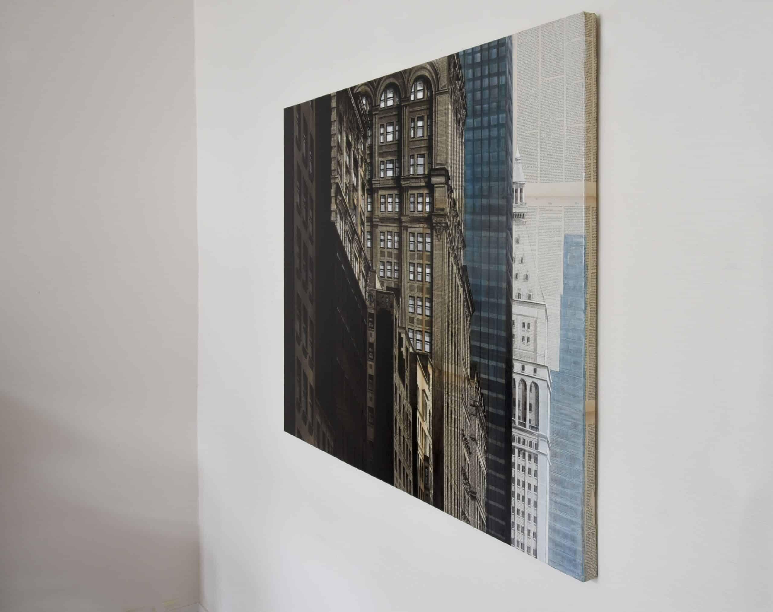 Gothica by Guillaume Chansarel - Urban Landscape Painting, New York City For Sale 3
