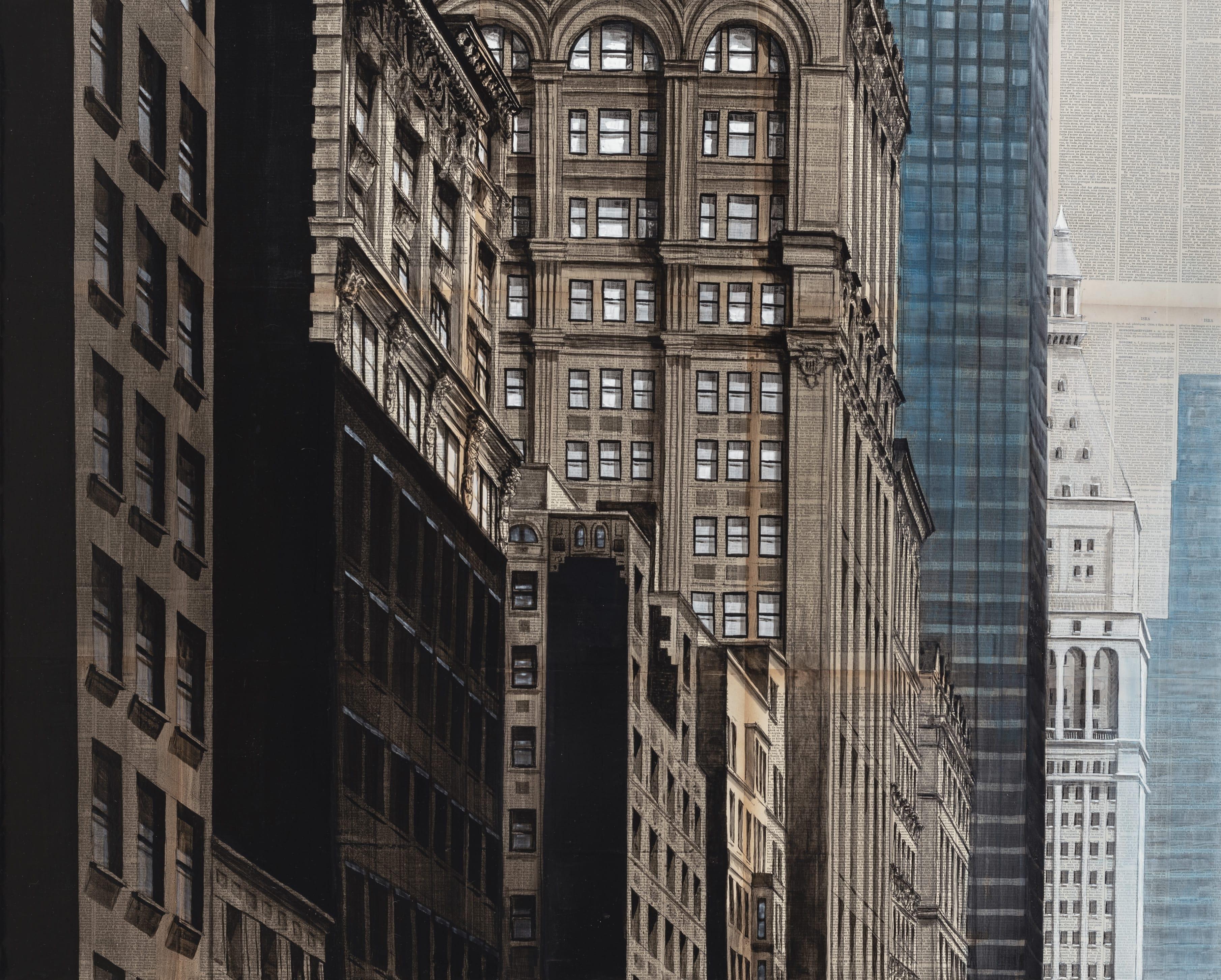Gothica by Guillaume Chansarel - Urban Landscape Painting, New York City