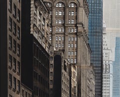 Gothica de Guillaume Chansarel - Pintura Paisaje Urbano, Nueva York