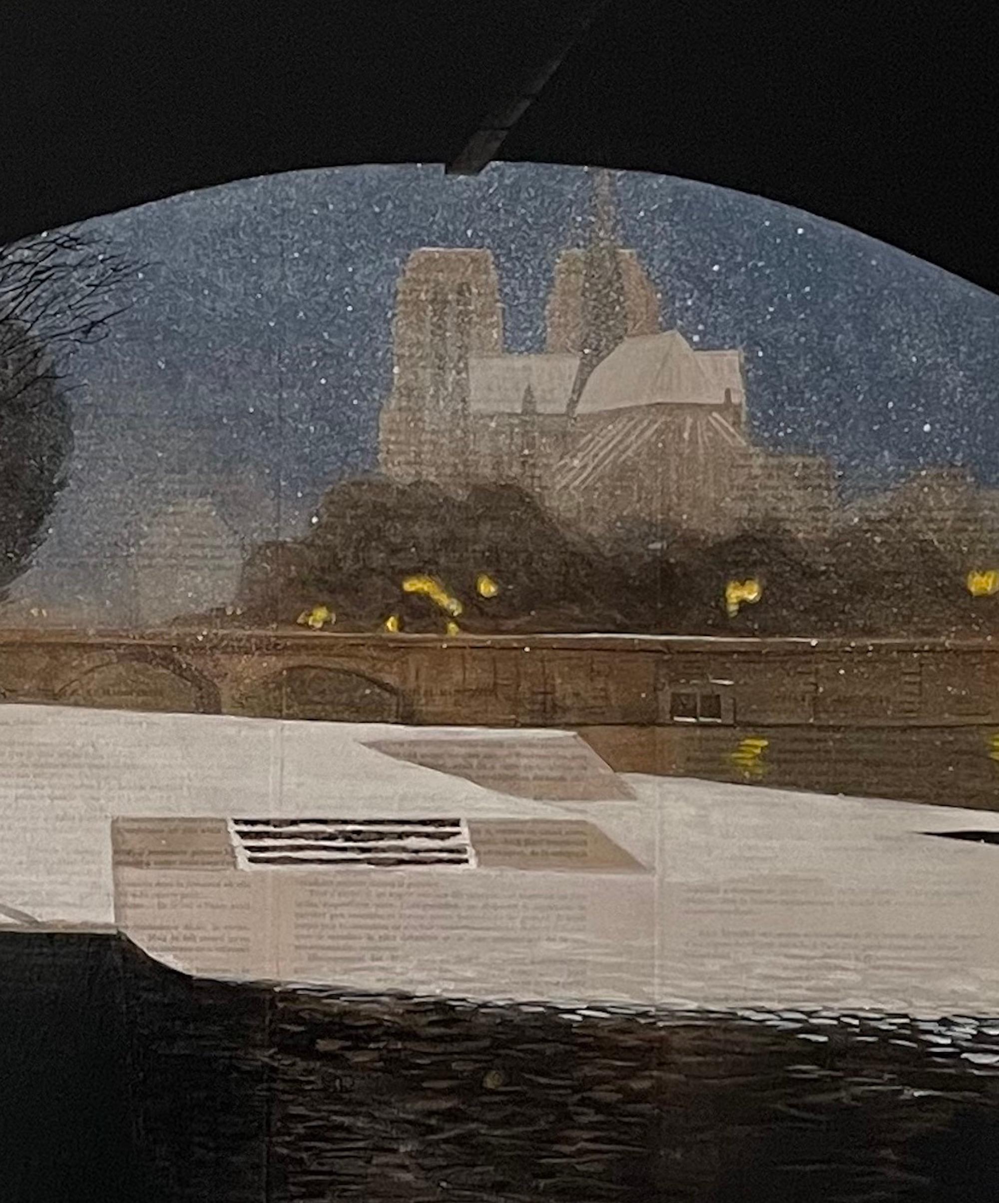 Tête de lit de Guillaume Chansarel - Peinture de paysage urbain, Paris, rues - Contemporain Painting par Guillaume Chansarel (Guiyome)