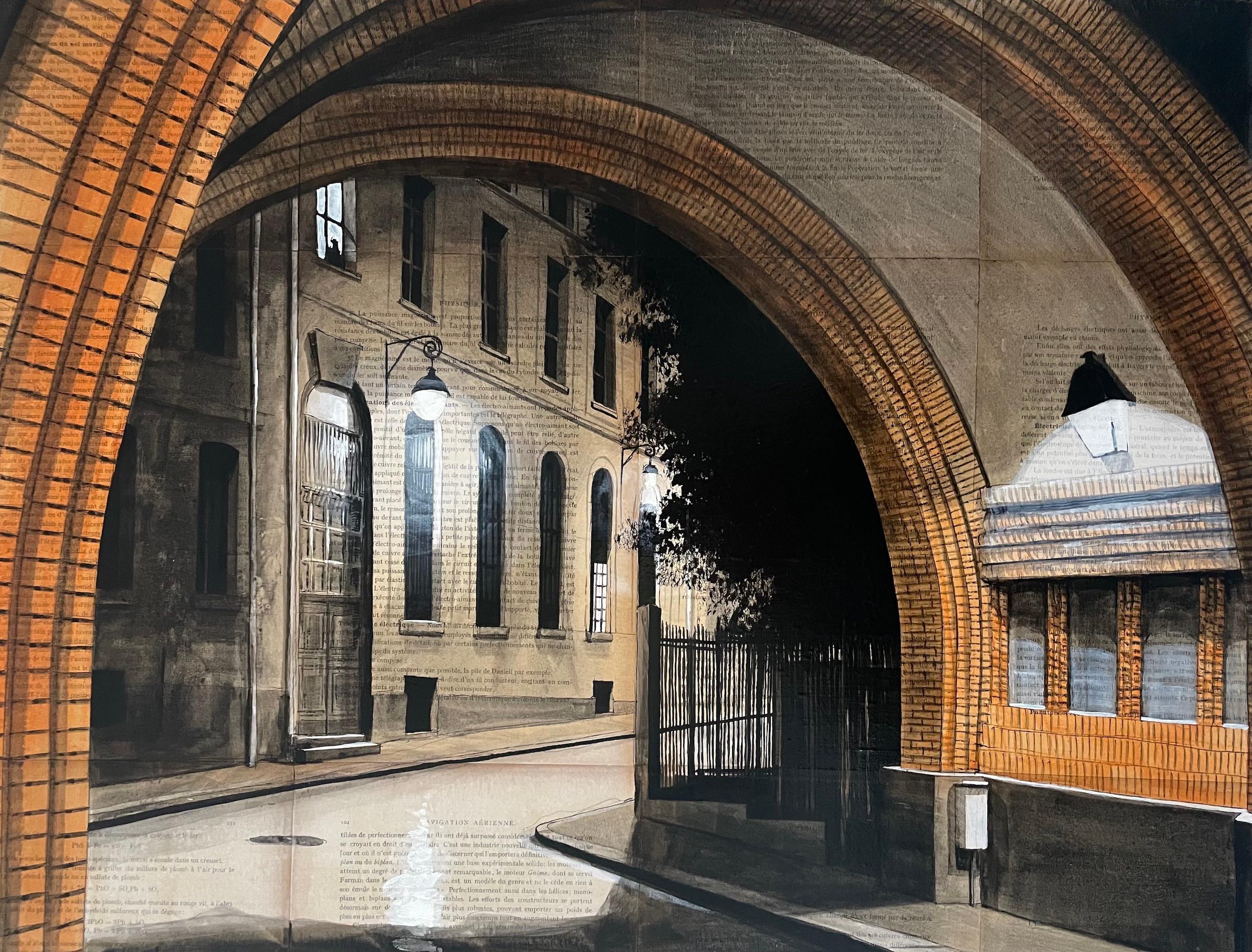 Jack in Paris von Guillaume Chansarel - Stadtlandschaftsmalerei, Paris, Straßen