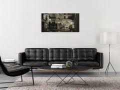 Louis di Guillaume Chansarel - Pittura di paesaggio urbano, strade di Parigi di notte