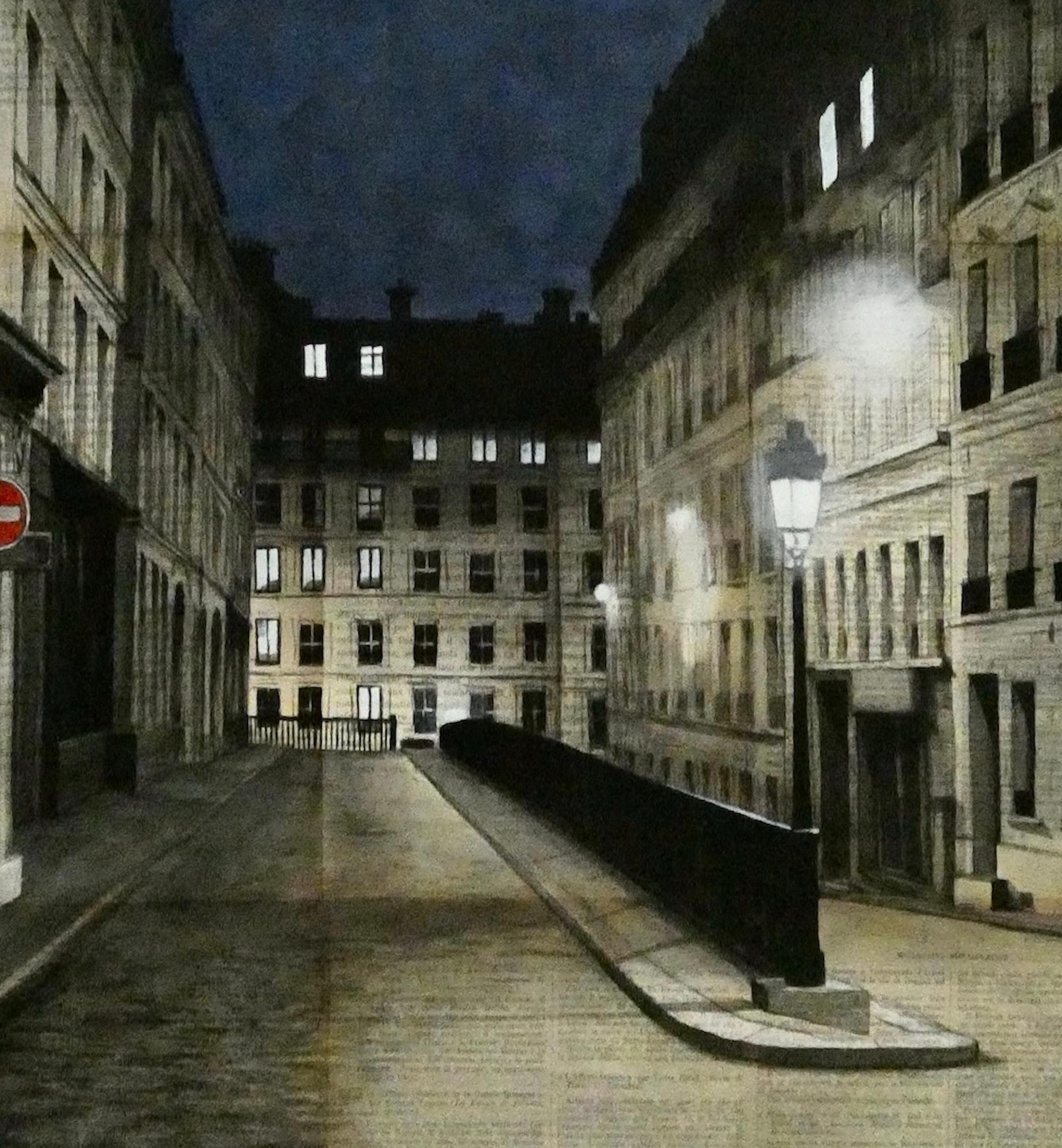 Nicolas I von Guillaume Chansarel - Städtische Landschaftsmalerei, Paris, Straßen (Zeitgenössisch), Painting, von Guillaume Chansarel (Guiyome)