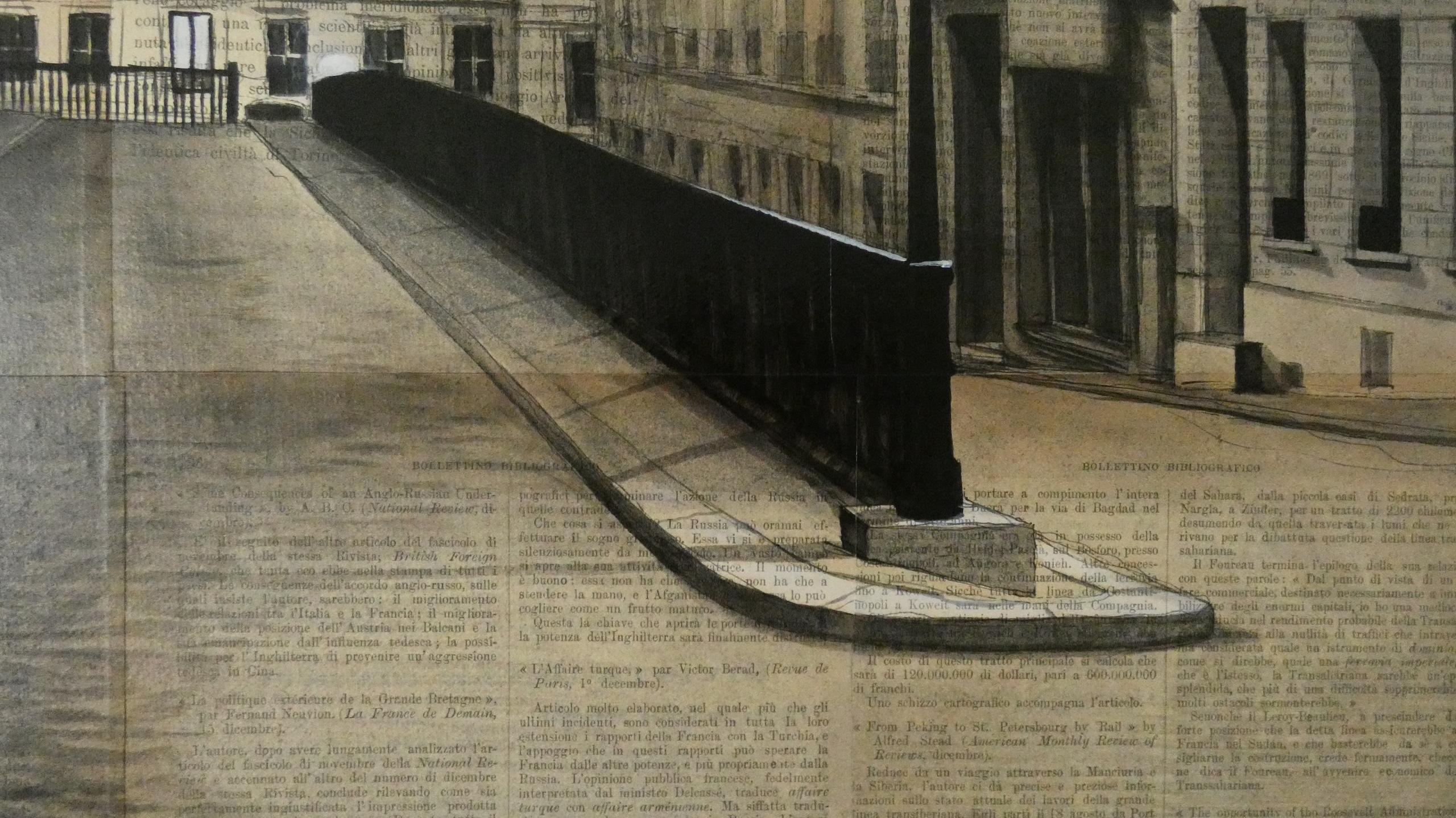 Nicolas I von Guillaume Chansarel - Städtische Landschaftsmalerei, Paris, Straßen im Angebot 2