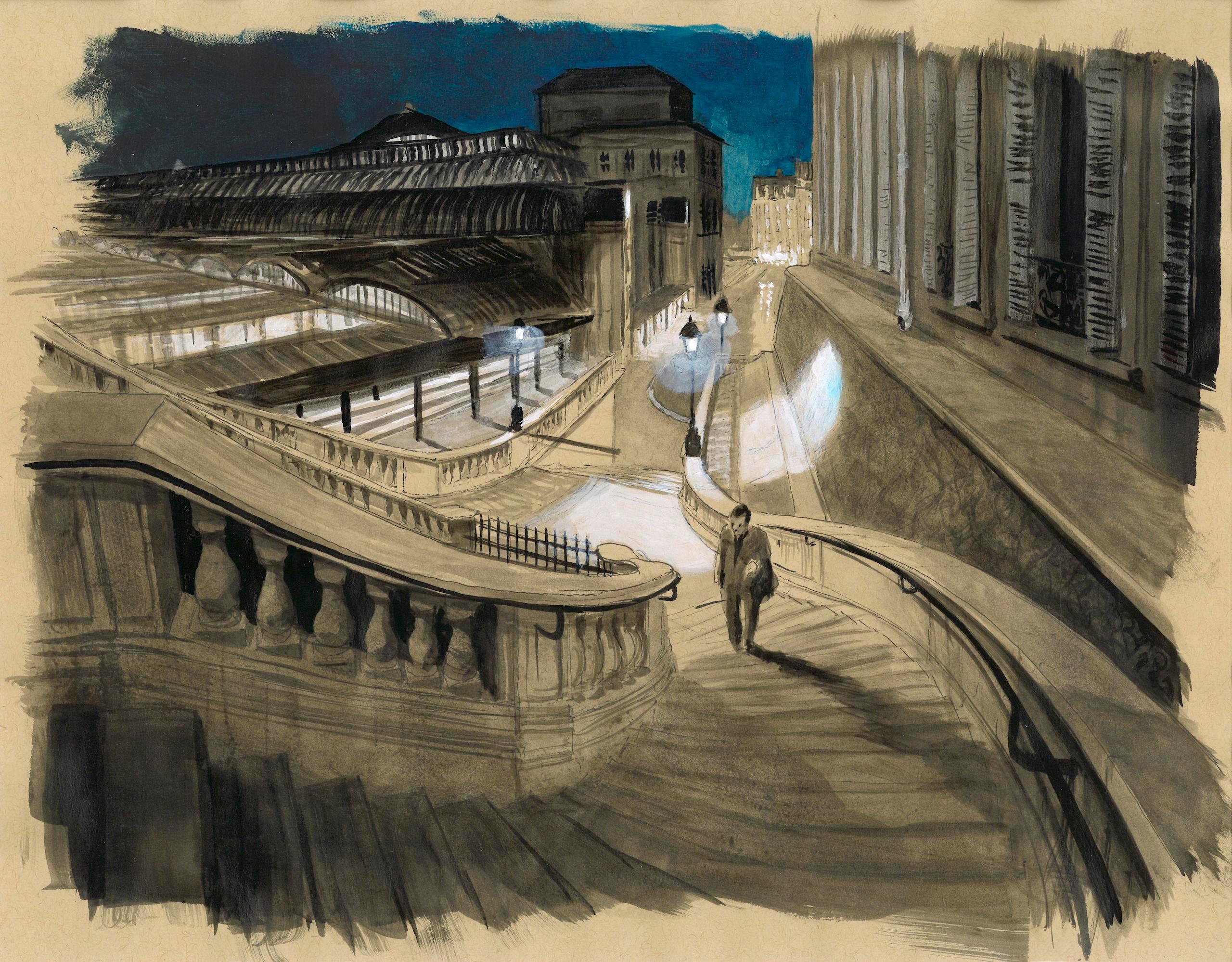 Paris Night 2 di Guillaume Chansarel - Pittura di paesaggi urbani, Parigi, città
