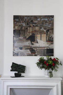 Paris Rooftops I by Guillaume Chansarel - Cityscape Painting, Parisian View