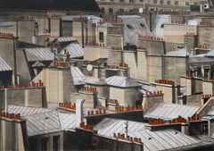 Paris Rooftops II di Guillaume Chansarel - Quadro di paesaggio urbano, Parigi, città