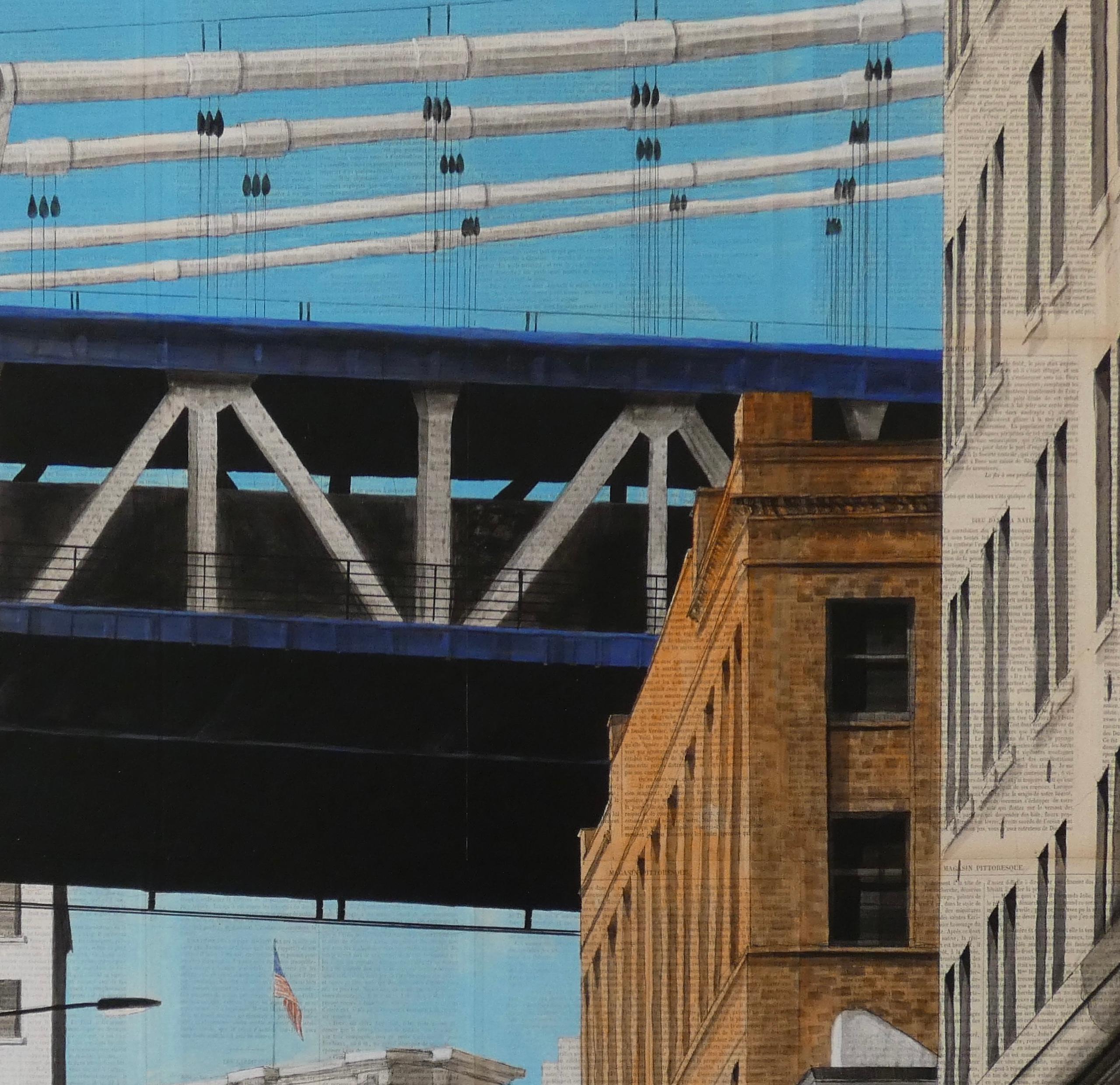 Triangles est une peinture unique de l'artiste contemporain Guillaume Chansarel. La peinture est réalisée à l'encre et à l'acrylique sur des pages de vieux livres montées sur toile. Les dimensions sont de 100 × 100 cm (39,4 × 39,4 in).
L'œuvre est