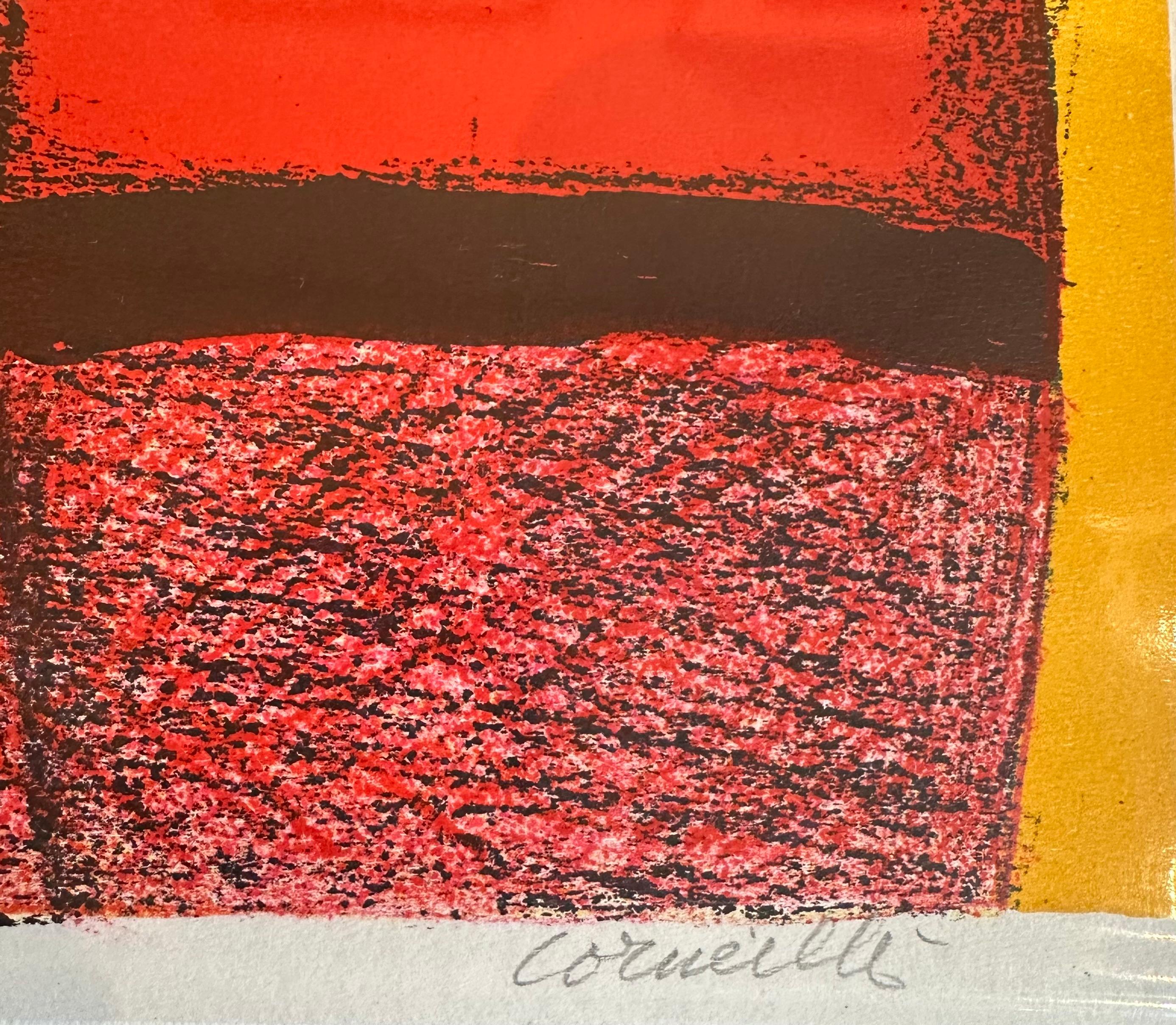 CORNEILLE GUILLAUME,  Femme rouge, 1988 - Figurative Print Red de Guillaume Corneille