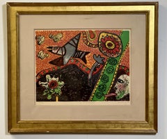 Un été Souverain 1970 Litografia incorniciata e firmata in edizione limitata