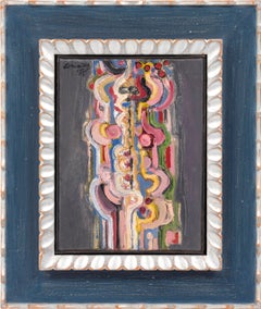 Corps nu et rose, Corneille, 1955 (Modernist Abstract Painting)
