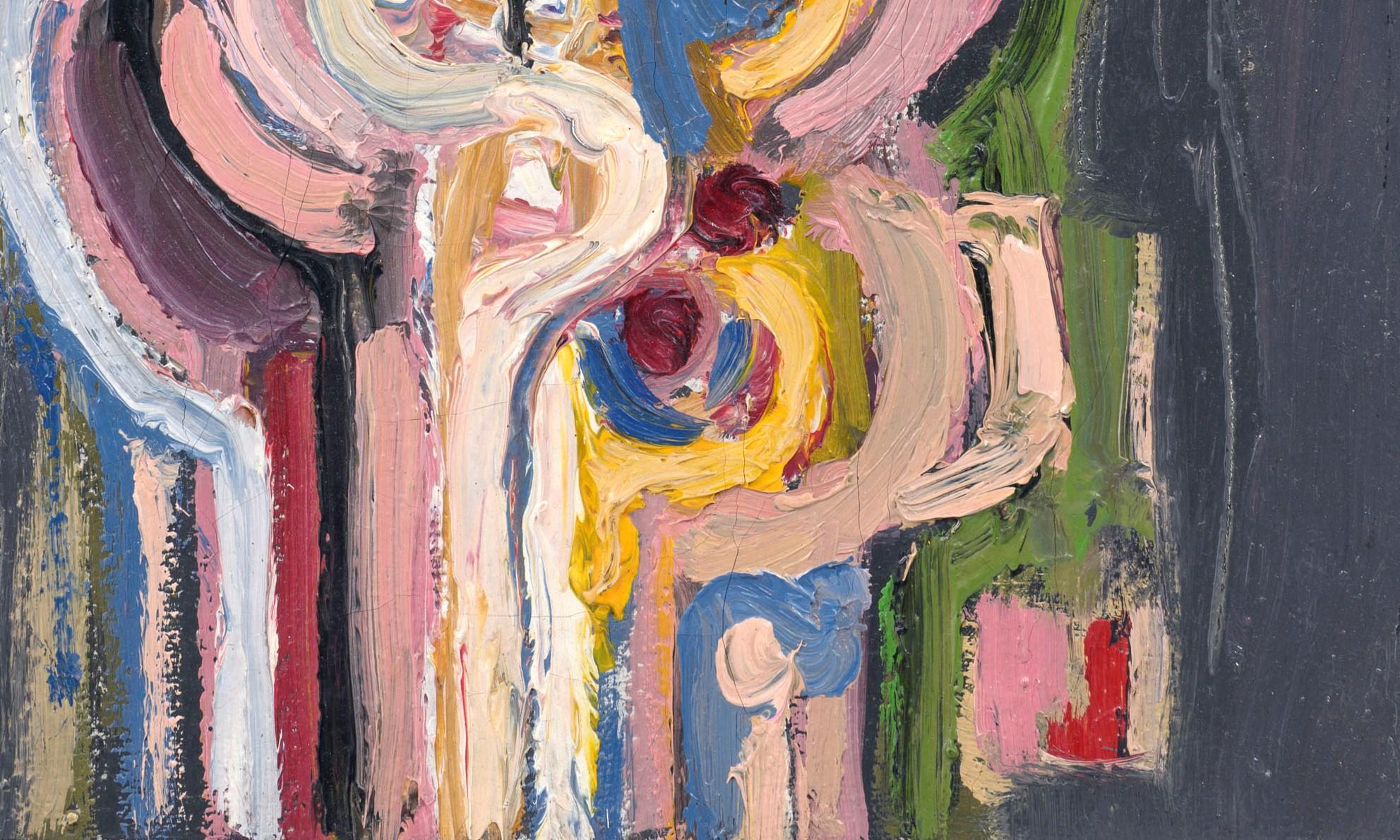 Corps nu et rose, Corneille, 1955 (Modernist Abstract Painting) For Sale 2