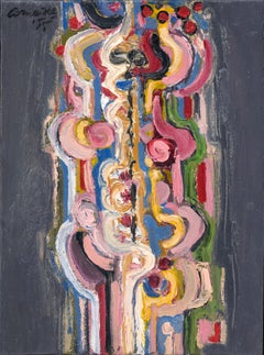 Corps nu et rose, Corneille, 1955 (Modernist Abstract Painting)